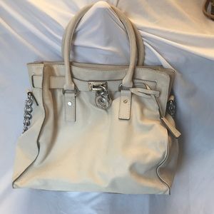 Cream Leather Michael Kors